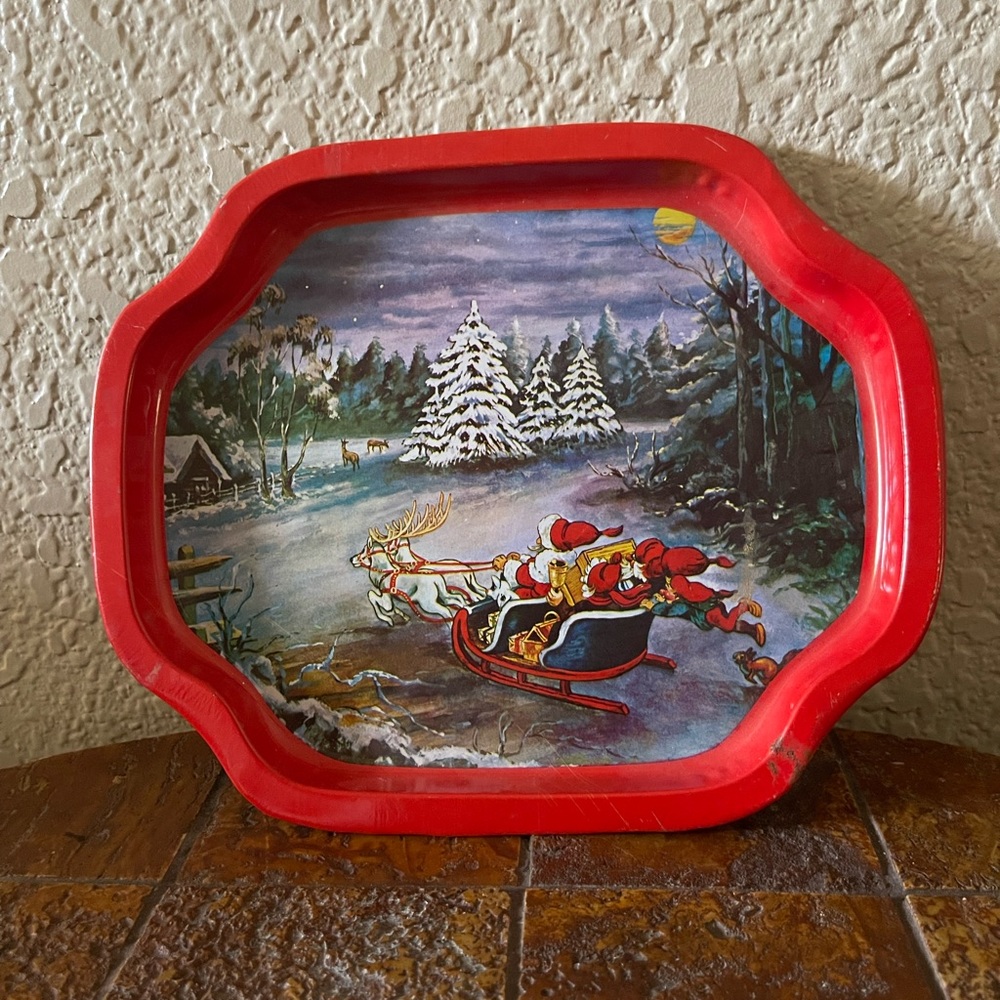 Vintage Santa Tray - Picture 8 of 11